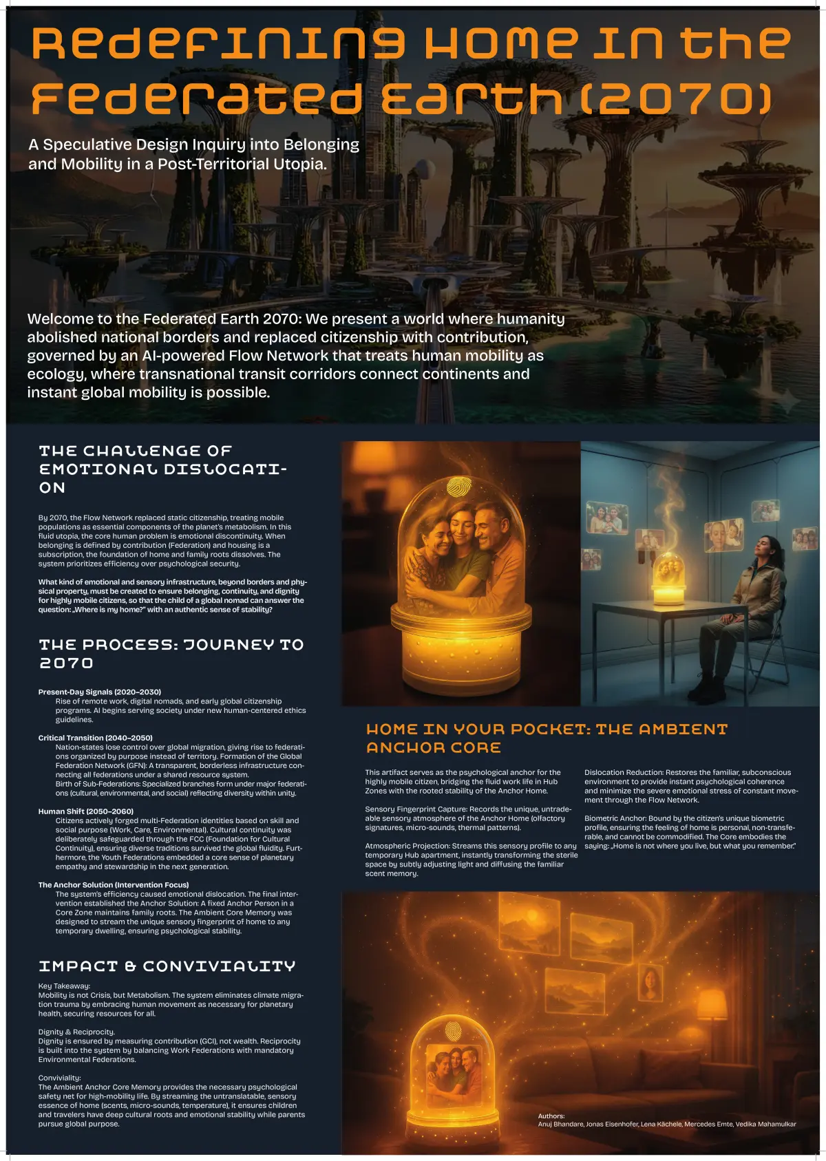 Redefining Home in the Federated Earth (2070): A Speculative Design Inquiry into Belonging and Mobility